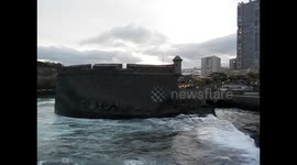 España. Spain. Tenerife. Santa Cruz de Tenerife. Castillo de San Juan y auditorio. Vistas 360º. 2016