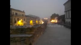 España. Spain. Camino de Santiago Primitivo. Día 9. Lugo. Catedral y muralla. CAthedral and wall. Walled city. 2016