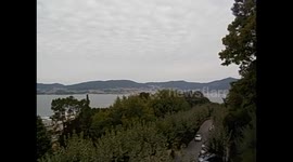 España. Spain. Galicia. Vigo. Castle. Vistas Islas Cíes desde Castelo do Castro. 2016