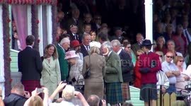 Arrival of her Majesty The Queen & Royal Family to the 2017 Braemar Gathering in Scotland