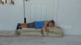 Four-year-old helps with sandbags in the Bahamas before Hurricane Irma