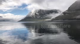 With the ferry in nothern Faroe Islands