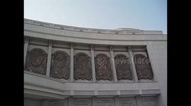 North Korea. DPRK. Pyongyang II (6) Outside war museum. Vistas exterior museo de la guerra. 2015