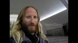 North Korea. DPRK. Pyongyang III. Metro. Subway. Mosaics. Second stop, station.. 2015 (1)