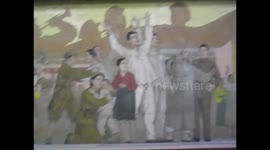 North Korea. DPRK. Pyongyang III. Metro. Subway. Mosaics. Third stop, station.. 2015 (1)