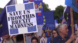 Europe against Brexit protest in London, UK