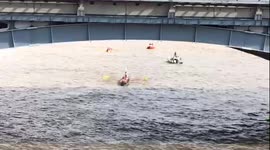 Long boat race on river thames