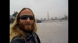 North Korea. DPRK. Pyongyang IV. Kim Il Sung square. 2015