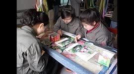 North Korea. DPRK. Pyongyang IV. Mansudae Art Studio. Handmade embroidery. 2015