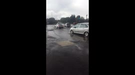 Heavy rain flooding ro