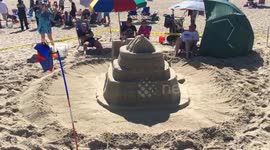 September 11 Memorial Sand Sculpture for 39th Annual Contest
