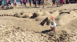 Sharknado Sand Sculpture for 39th Annual Contest