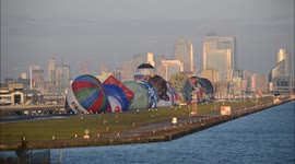 Hot Air Balloon regatta takes off from London City Airport