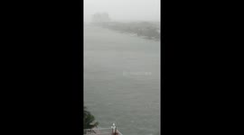 Hurricane Irma about to flood Allison & La Gorce Islands (Miami Beach)