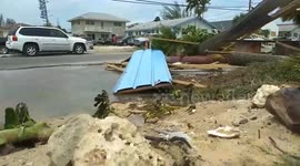 Hurricane Irma shore damage Nassau Bahamas