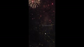 New Years Eve's firework Belgrade 2015