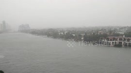Hurricane Irma Miami Beach Storm Surge (Landscape)