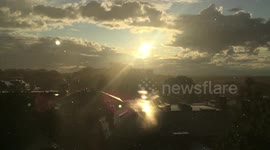 September Sun Shower in Portland, Maine