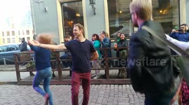 Latvian Traditional Dance, in White Night festival Riga