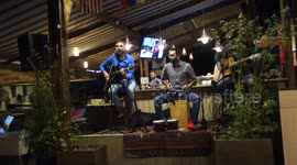 Watch what happens when this Crazy man starts dancing as soon as the guitar plays.