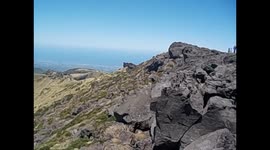 South Korea. Corea del Sur. Jeju island. Mt. Hallasan. Summit views, crater and lake. 2015