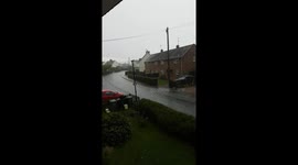 sudden thunderstorm in broadway