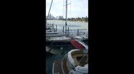 Miami Beach post Irma Boat Slips (Portrait)