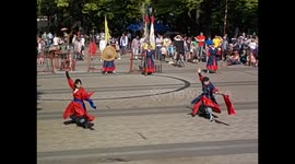 South Korea. Corea del Sur. Seúl. Seoul. Namsan Park. Warriors performace guerreros. 2015 (1)