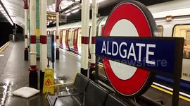 Aldgate Station Hit By Rain