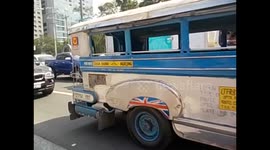 Philippines. Manila (1) Jeepneys cars in Manila. 2015