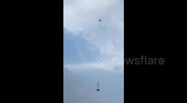 Restaurant owner deliver food into university by drone