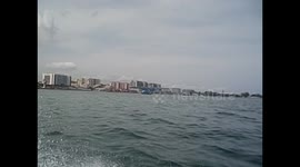 Malaysia. Borneo. Sapi Island. Snorkel. 2015 (1) Departing with boat from Kota Kinabalu port