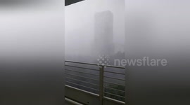 Newsflare Edit - Explosion caught on tape as Hurricane Irma batters Brickell, Miami