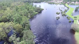 Hurricane Irma - Anclote River Flooding - New Port Richey, Florida - Video 5 of 7