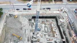 Condo Construction site outside my window Vancouver