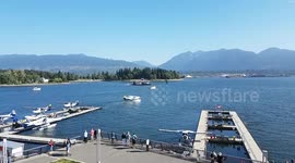 water plane Vancouver Canada takoff