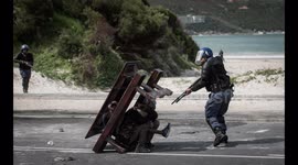 SHORT VERSION: Shocking moment police shoot boy at close range