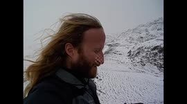 Mongolia. Gobi tour. Day 3 (5) Views of mountains with snow and nomad family house, ger. 2015