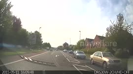 What was he thinking skidding U turn and breaking lights