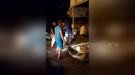 Newsflare Edit - Russian vs Italian fight Crete Greece summer 2017
