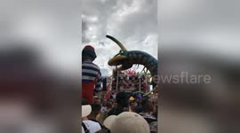 Newsflare Edit - Elrow Town London trippy puppets