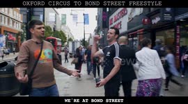 Rappers perform epic walking freestyle along Oxford Street