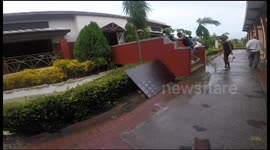 Video shows hurricane damage to hotel in Cuba