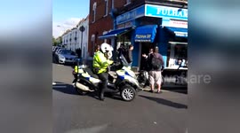 Heavy police presence outside Parsons Green station