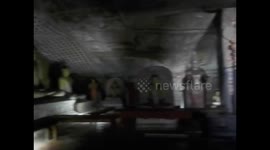 Sri Lanka. Dambulla caves. Inside buddhist temple. Interior templo budista, cueva II. 2015