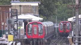 The train explosion in Parson's green in London, UK