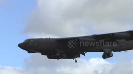 Mighty B-52 Bombers Arrive at Raf Fairford Uk 14/09/17