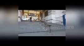 Newsflare Edit - Inline skating fail (london)