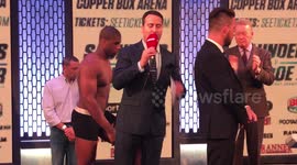 New Anthony Joshua weighs in ahead of first pro title fight