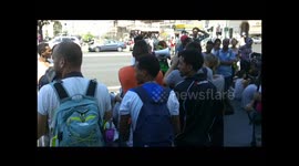 Roma: gli immigrati Eritrei sgomberati dalla Polizia